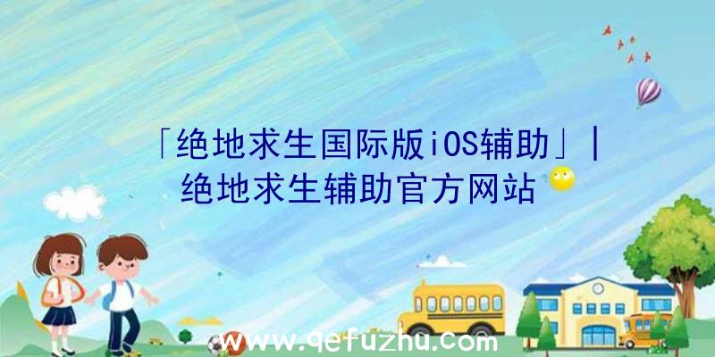 「绝地求生国际版iOS辅助」|绝地求生辅助官方网站